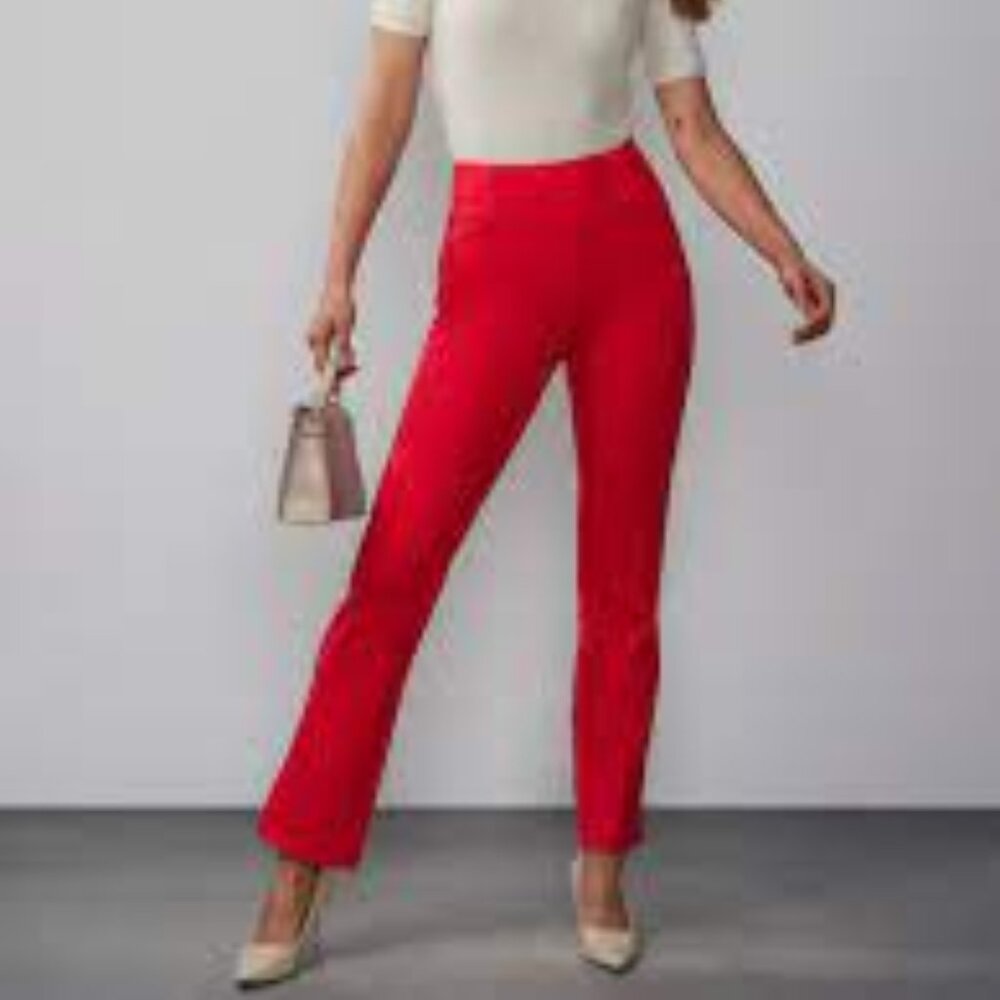 7th Avenue Design Studio New York & Company Red Pants